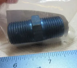 AN911-4D NIPPLE, 1/2" x 1/2" NPT (Aviation Fitting)
